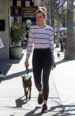 SHANTEL VANSANTEN and Her Dog at Alfred in Los Angeles 03/14/2019