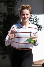 SHANTEL VANSANTEN and Her Dog at Alfred in Los Angeles 03/14/2019