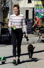 SHANTEL VANSANTEN and Her Dog at Alfred in Los Angeles 03/14/2019