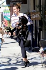 SHANTEL VANSANTEN and Her Dog at Alfred in Los Angeles 03/14/2019