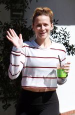 SHANTEL VANSANTEN and Her Dog at Alfred in Los Angeles 03/14/2019