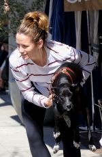 SHANTEL VANSANTEN and Her Dog at Alfred in Los Angeles 03/14/2019