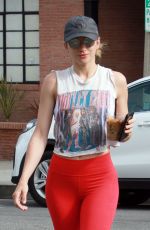 SHANTEL VANSANTEN Out for Iced Coffee in Los Angeles 03/28/2019