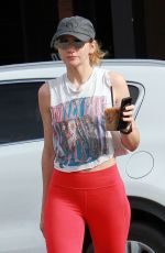 SHANTEL VANSANTEN Out for Iced Coffee in Los Angeles 03/28/2019