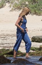 SIENNA MILLER Out on the Beach in Tulum 03/21/2019