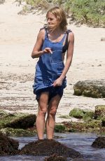 SIENNA MILLER Out on the Beach in Tulum 03/21/2019
