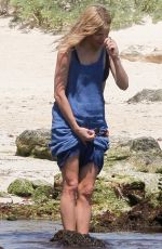 SIENNA MILLER Out on the Beach in Tulum 03/21/2019