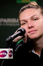 SIMONA HALEP at Indian Wells Masters Press Conference 03/09/2019