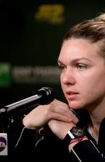 SIMONA HALEP at Indian Wells Masters Press Conference 03/09/2019