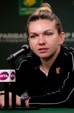 SIMONA HALEP at Indian Wells Masters Press Conference 03/09/2019