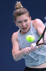SIMONA HALEP Practice at Miami Open Tennis Tournament 03/16/2019