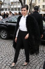 SOFIA CARSON Arrives at Elie Saab Show at Paris Fashion Week 03/02/2019