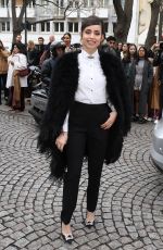 SOFIA CARSON Arrives at Elie Saab Show at Paris Fashion Week 03/02/2019
