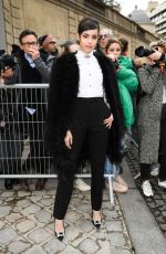SOFIA CARSON Arrives at Elie Saab Show at Paris Fashion Week 03/02/2019