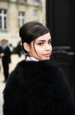 SOFIA CARSON Arrives at Elie Saab Show at Paris Fashion Week 03/02/2019