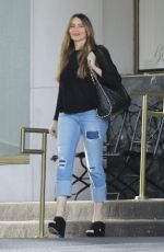 SOFIA VERGARA Leaves Saks Fifth Avenue in Los Angeles 03/29/2019