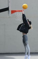 SOPHIE TURNER and Joe Jonas at a Basketball Photoshoot in New York 03/14/2019