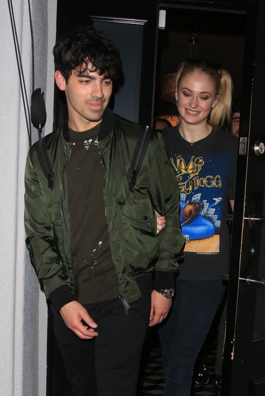 SOPHIE TURNER and Joe Jonas at Craig