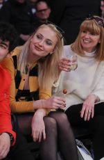 SOPHIE TURNER and Joe Jonas at Sacramento Kings vs New York Knicks Game in New York 03/09/2019