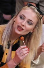 SOPHIE TURNER and Joe Jonas at Sacramento Kings vs New York Knicks Game in New York 03/09/2019