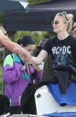 SOPHIE TURNER and Joe Jonas on the Set of a Video Shoot in Miami 03/26/2019