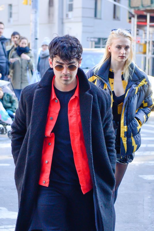 SOPHIE TURNER and Joe Jonas Out in New York 03/09/2019