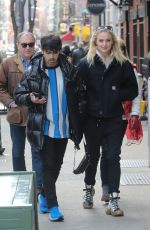 SOPHIE TURNER and Joe Jonas Out in New York 03/12/2019