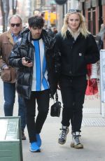 SOPHIE TURNER and Joe Jonas Out in New York 03/12/2019