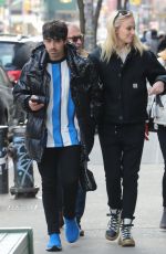 SOPHIE TURNER and Joe Jonas Out in New York 03/12/2019