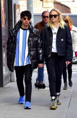 SOPHIE TURNER and Joe Jonas Out in New York 03/12/2019
