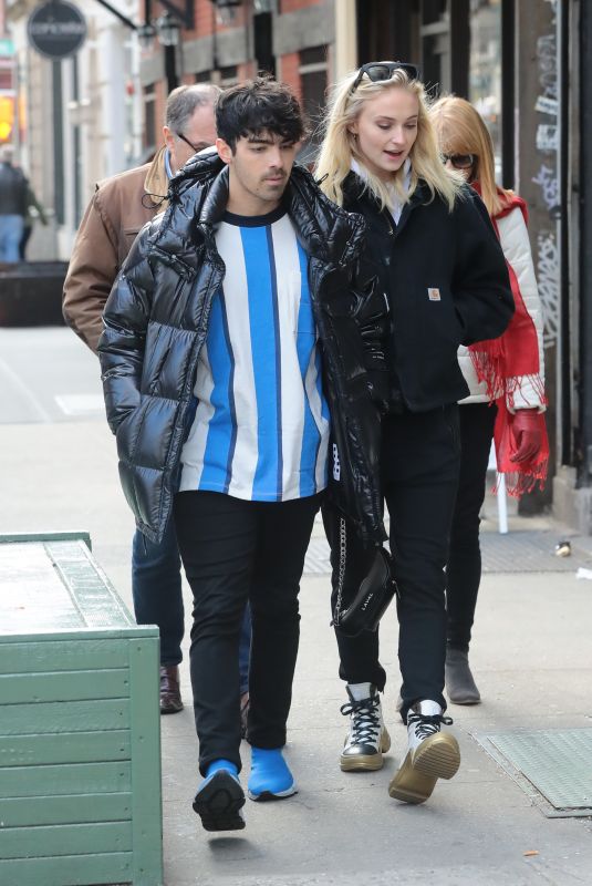 SOPHIE TURNER and Joe Jonas Out in New York 03/12/2019
