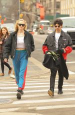 SOPHIE TURNER and Joe Jonas Out in New York 03/15/2019