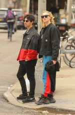 SOPHIE TURNER and Joe Jonas Out in New York 03/15/2019