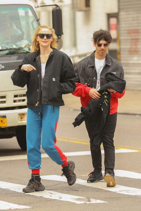 SOPHIE TURNER and Joe Jonas Out in New York 03/15/2019