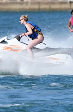 SOPHIE TURNER and PRIYANKA CHOPRA Jet Skiing in Miami 03/25/2019