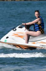 SOPHIE TURNER and PRIYANKA CHOPRA Jet Skiing in Miami 03/25/2019