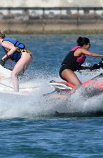 SOPHIE TURNER and PRIYANKA CHOPRA Jet Skiing in Miami 03/25/2019