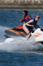 SOPHIE TURNER and PRIYANKA CHOPRA Jet Skiing in Miami 03/25/2019