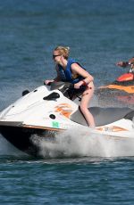 SOPHIE TURNER and PRIYANKA CHOPRA Jet Skiing in Miami 03/25/2019