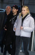 SOPHIE TURNER asnd Joe Jonas Out in New york 03/19/2019