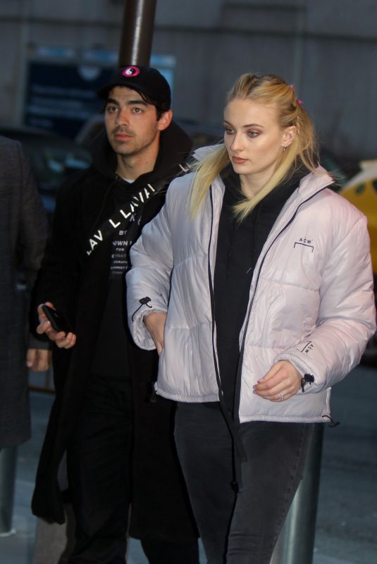 SOPHIE TURNER asnd Joe Jonas Out in New york 03/19/2019
