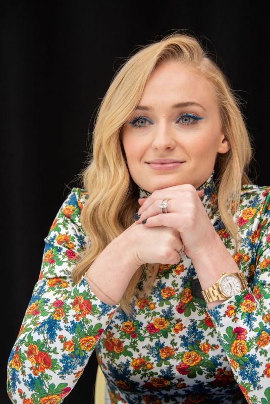 SOPHIE TURNER at Dark Phoenix Press Conference in West Hollywood 03/28/2019