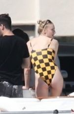 SOPHIE TURNER in Swimsuit and PRIYANKA CHOPRA in Bikini at a Yach in Miami 03/25/2019
