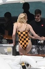 SOPHIE TURNER in Swimsuit at a Boat in Miami 03/25/2019