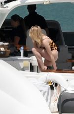 SOPHIE TURNER in Swimsuit at a Boat in Miami 03/25/2019