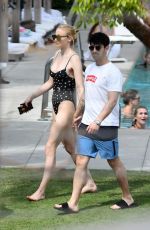 SOPHIE TURNER in Swimsuit on Vacation in Miami 03/23/2019