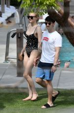 SOPHIE TURNER in Swimsuit on Vacation in Miami 03/23/2019