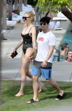 SOPHIE TURNER in Swimsuit on Vacation in Miami 03/23/2019