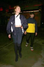 SOPHIE TURNER Night Out in Los Angeles 03/02/2019