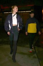 SOPHIE TURNER Night Out in Los Angeles 03/02/2019